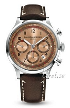 Baume & Mercier Capeland Steel Brown Dial Leather Baume & Mercier Capeland Steel Brown Dial Leather