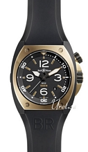 Bell & Ross Marine Svart/Gummi Ø44 mm Bell & Ross Marine Svart/Gummi Ø44 mm