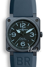 Bell & Ross Aviation Bl�/Gummi 42x42 mm