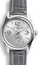 Bell & Ross Vintage Silver/Läder Ø41 mm Bell & Ross Vintage Silver/Läder Ø41 mm