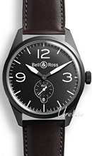 Bell & Ross Vintage Svart/Läder Ø41 mm Bell & Ross Vintage Svart/Läder Ø41 mm