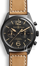 Bell & Ross Vintage Svart/Läder Ø41 mm Bell & Ross Vintage Svart/Läder Ø41 mm