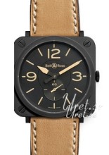Bell & Ross Aviation Svart/L�der 39x39 mm
