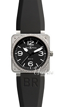 Bell & Ross Instrument BR-01-92 Steel Black Dial Diamond