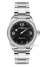 Bell & Ross Vintage Mystery Diamond Black Dial