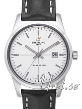 Breitling Transocean White Dial Leather