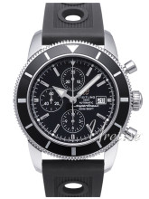 Breitling Superocean Heritage 46 Chronograph Black Dial Rubber