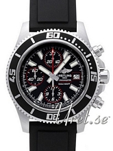 Breitling Superocean II Chronograph Svart/Gummi �44 mm