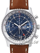 Breitling Navitimer World Silver/L�der �46 mm