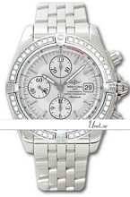 Breitling Chronomat Silver Dial Bracelet