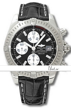 Breitling Chronomat Black Dial Leather