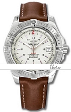 Breitling Colt Automatic Silver Dial Leather Breitling Colt Automatic Silver Dial Leather