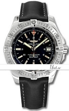 Breitling Colt Automatic Black Dial Leather Breitling Colt Automatic Black Dial Leather