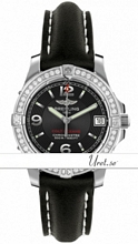 Breitling Colt Oceane Black Dial Leather