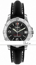 Breitling Colt Oceane Black Dial Leather
