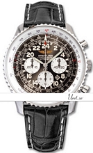 Breitling Cosmonaute Black Dial Leather Breitling Cosmonaute Black Dial Leather