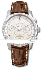 Breitling For Bentley MARK VI Silver Dial Croco Strap
