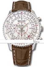 Breitling Montbrillant Datora White Dial Croco Strap Breitling Montbrillant Datora White Dial Croco Strap