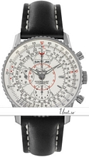 Breitling Montbrillant Datora White Dial Leather Breitling Montbrillant Datora White Dial Leather