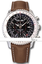 Breitling Montbrillant Datora Black Dial Leather Breitling Montbrillant Datora Black Dial Leather
