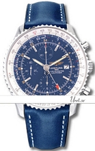 Breitling Navitimer World Blue Dial Leather Breitling Navitimer World Blue Dial Leather