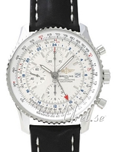 Breitling Navitimer World Silver Dial Leather Breitling Navitimer World Silver Dial Leather