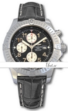 Breitling Super Avenger Black Dial Croco Strap Breitling Super Avenger Black Dial Croco Strap