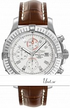 Breitling Super Avenger White Dial Croco Leather Breitling Super Avenger White Dial Croco Leather
