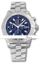 Breitling Super Avenger Blue Dial Bracelet Index Markers Breitling Super Avenger Blue Dial Bracelet Index Markers