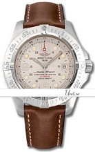 Breitling Superocean Steelfish Silver Dial Leather