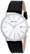 Bulova Dress Silver/L�der �37 mm