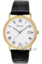 Bulova Straps Gold Tone White Dial