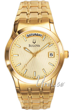 Bulova Bracelet Gold Tone Gold Dial