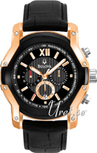 Bulova Dress Svart/L�der �44 mm