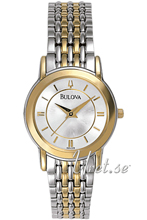 Bulova Bracelet Ladies Two Tone Silver Dial