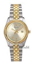 Bulova Bracelet Ladies Two Tone Silver Dial