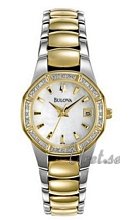 Bulova Diamonds Ladies Two Tone MOP Dial Bulova Diamonds Ladies Two Tone MOP Dial