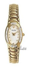 Bulova Diamonds Ladies Gold Tone White Dial Bulova Diamonds Ladies Gold Tone White Dial