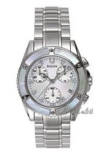 Bulova Marine Star Ladies Chronograph Diamond MOP Dial