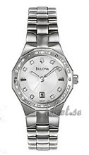 Bulova Marine Star Ladies Diamond Silver Dial