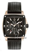 Bulova Marine Star Chronograph Gold Tone Black Dial