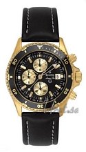 Bulova Marine Star Chronograph Gold Tone Black Dial