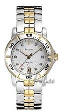 Bulova Marine Star Ladies Diamond Two Tone Silver Dial