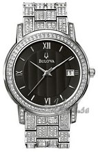 Bulova Crystal Black Dial Bulova Crystal Black Dial