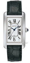 Cartier Tank Americaine Silver Dial Croco Strap Cartier Tank Americaine Silver Dial Croco Strap