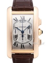 Cartier Tank Americaine Silver Dial Croco Strap Cartier Tank Americaine Silver Dial Croco Strap