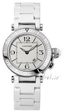 Cartier Pasha Seatimer Lady Silver Dial Steel/Rubber Bracelet