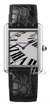 Cartier Tank Solo Silver Dial Leather Strap Cartier Tank Solo Silver Dial Leather Strap