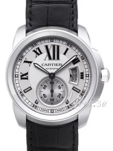 Cartier Calibre de Cartier Silver Dial Croco Strap Cartier Calibre de Cartier Silver Dial Croco Strap