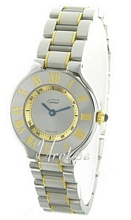 Cartier 21 Must Silver Dial Two Toned Bracelet Cartier 21 Must Silver Dial Two Toned Bracelet